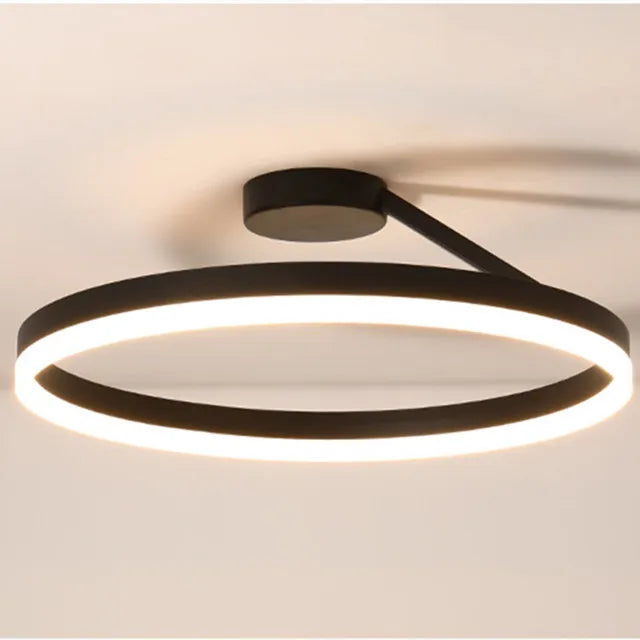 Anneau nordique Led lustre de plafond réglable pour piste salle à manger salon Table centrale chambre suspension lumière décor Lustre luminaire