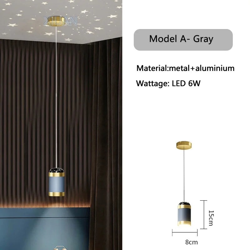 suspension modernes pour éclairage intérieur barre