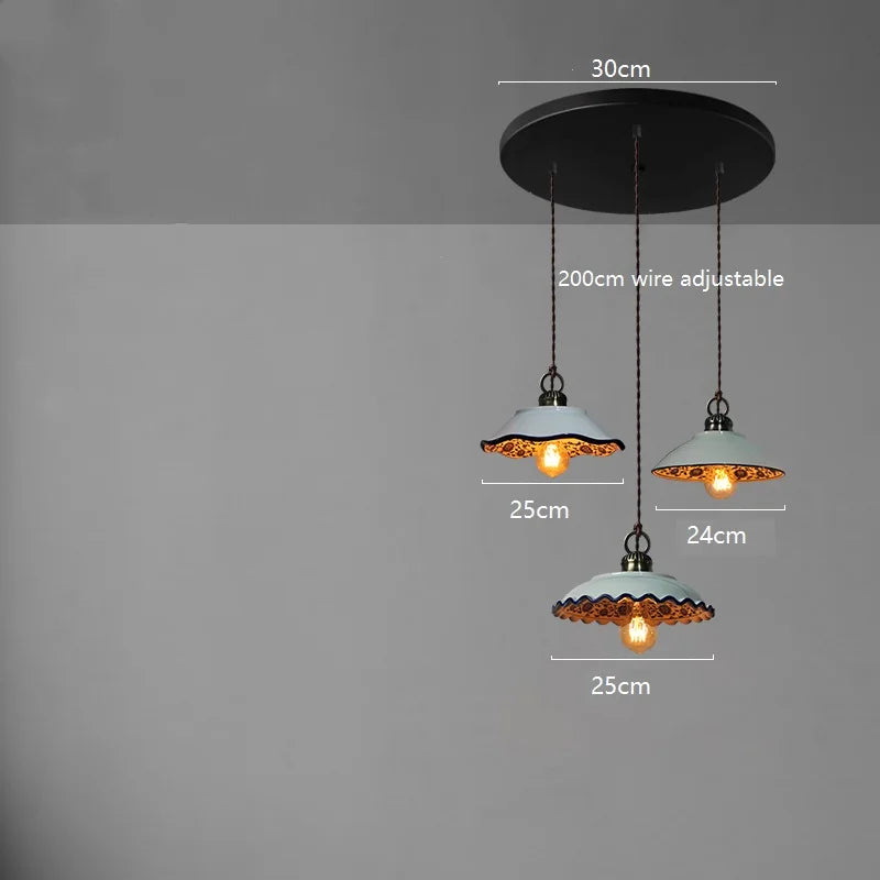 Suspension led en céramique moderne simple
