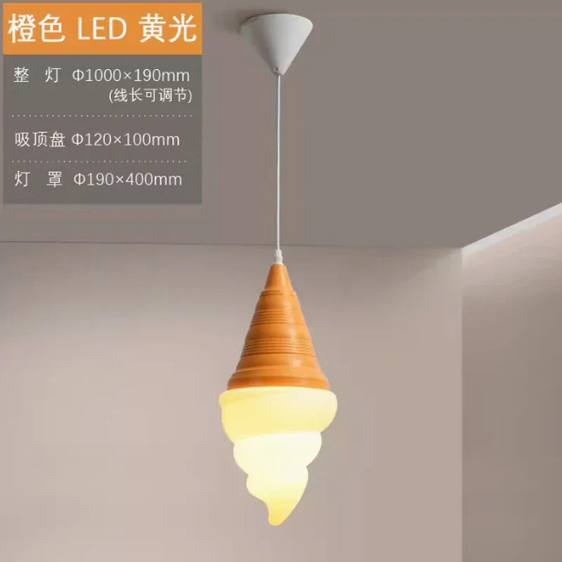suspension créative en forme de crème glacée moderne