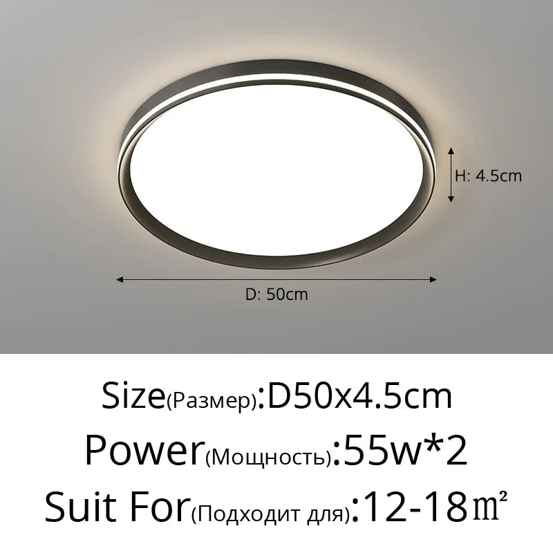 plafonnier moderne en aluminium haut de gamme protection des yeux