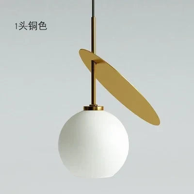 suspension moderne en verre pour décoration intérieure créative