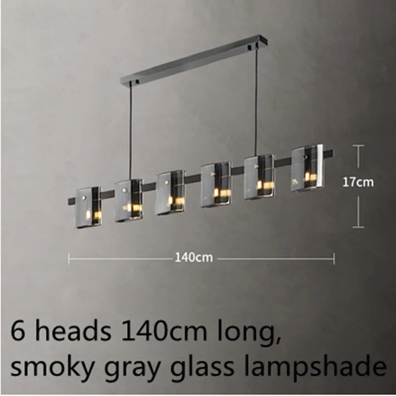 lustre à led postmoderne en cristal pour intérieur élégant