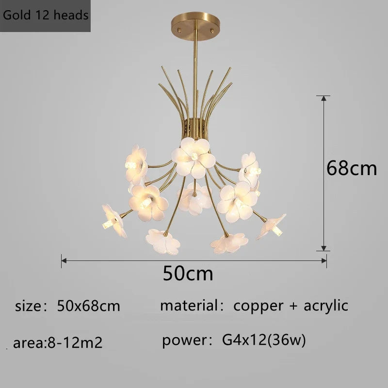 lustre moderne luxe en led pour éclairage intérieur