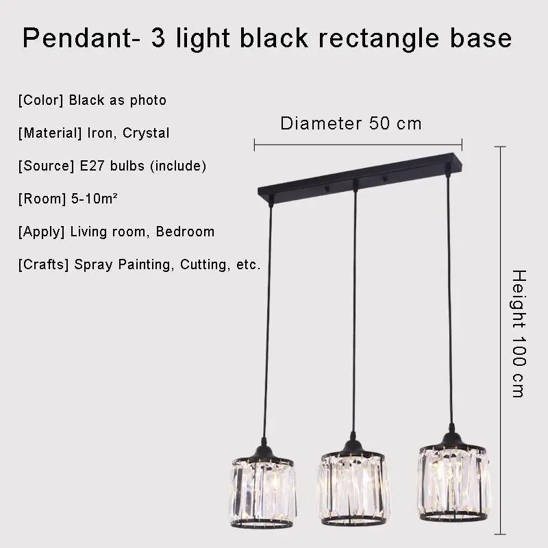 lustre en cristal moderne pour un éclairage intérieur élégant