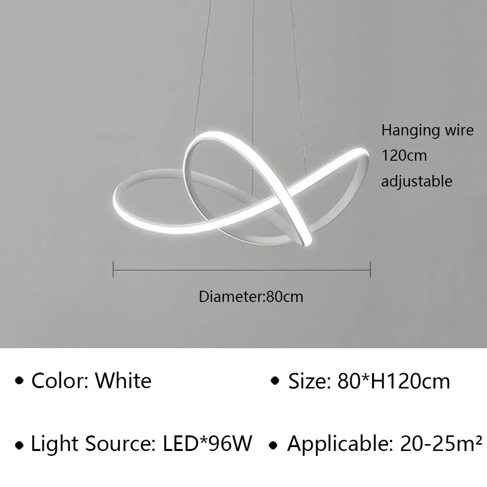 lustre suspendu led moderne pour décoration maison
