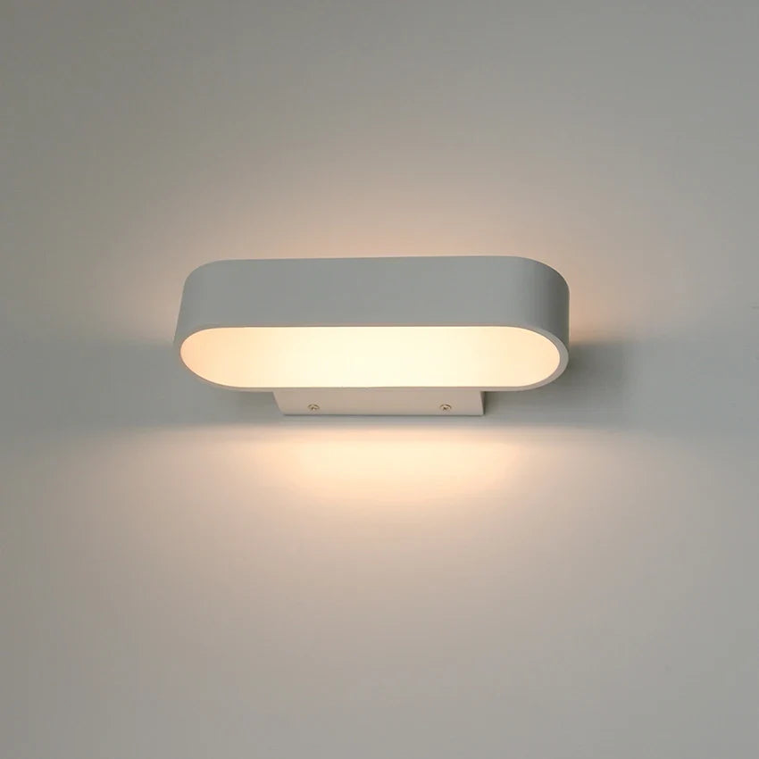 Aluminum LED Wall Lamp, Modern and Minimalist Indoor Lighting, Bedside Decorative Lamp, Corridor Wall Lamp, 12W