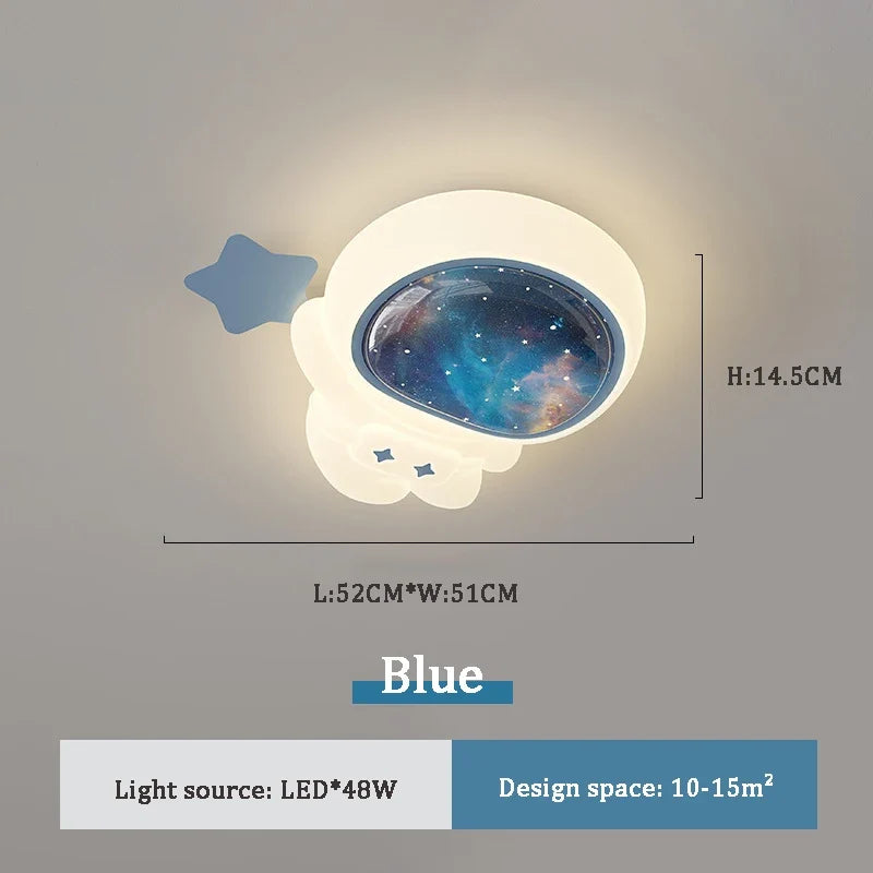 plafonnier mignon pour chambre d'enfant thème astronaute et princesse
