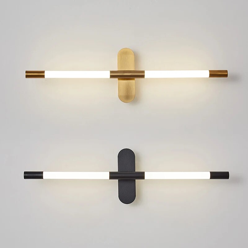 Applique murale LED longue ligne au design nordique moderne