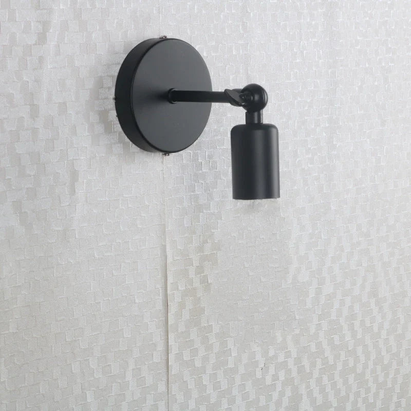 applique murale vintage en fer noir à led rétro