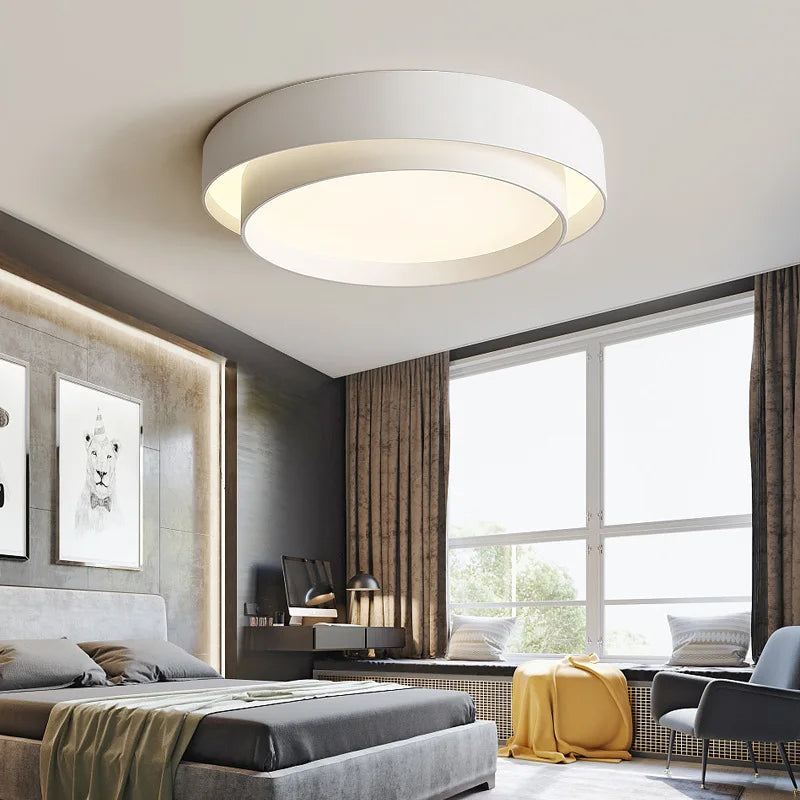 plafonnier moderne rond pour un éclairage créatif et nordique