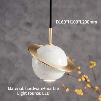 lustre danois créatif en marbre design personnalisé pour décoration intérieure