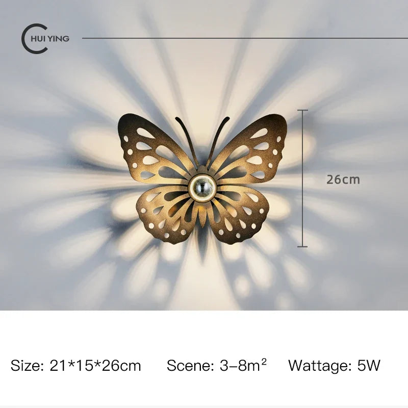 applique murale nordique en fer à led décorative pour intérieur élégant