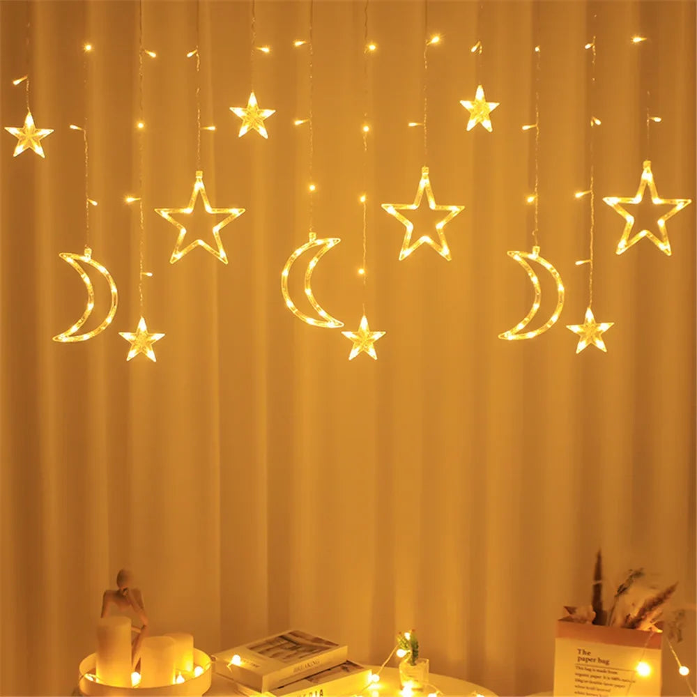 guirlande lumineuse rideau 138 led décorative pour Noël et fêtes