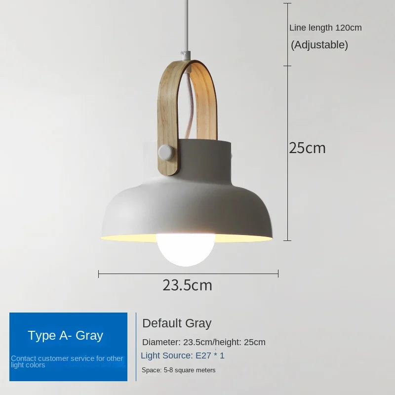 Nordique Loft LED fer suspension lumières Macaron Restaurant chambre chambre suspension lampe maison intérieur cuisine luminaires Luminaire