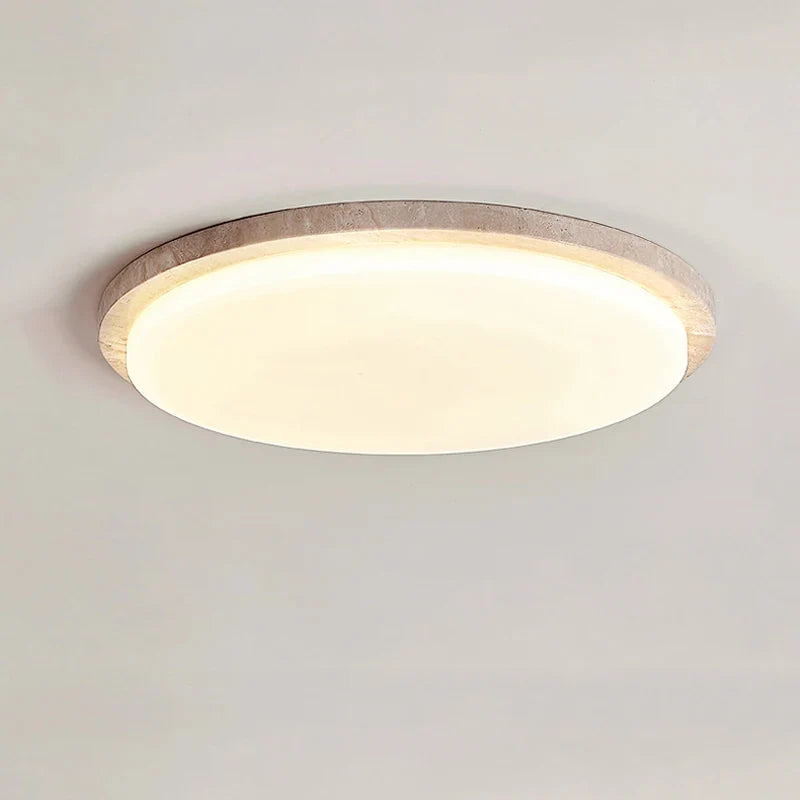 Plafonnier led style travertin modern décor salon couloir restaurant