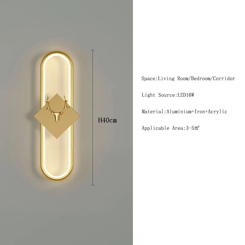 applique murale led nordique design moderne pour décoration intérieure