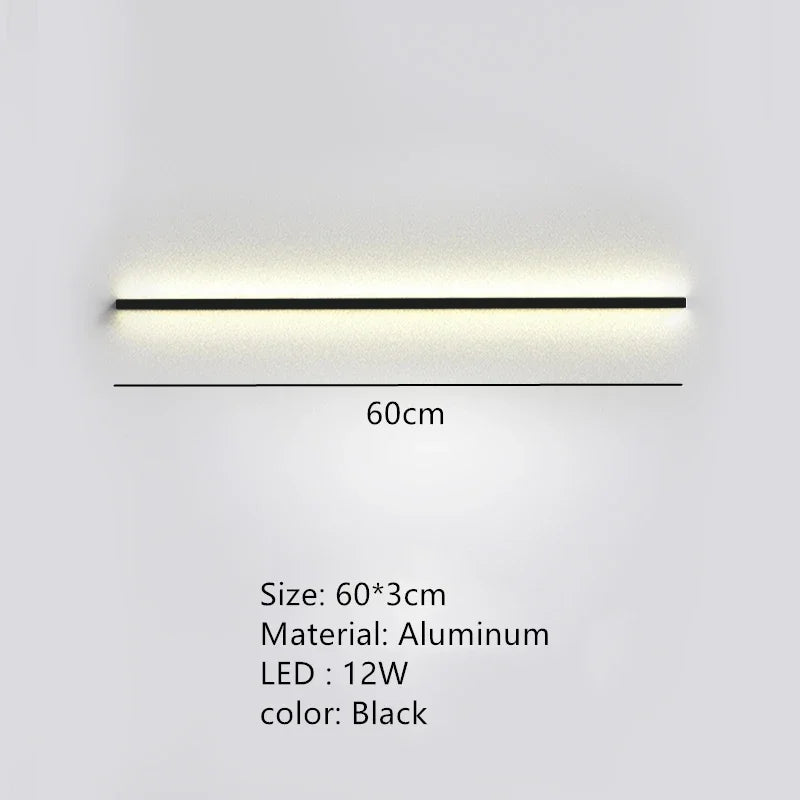 applique murale led moderne avec interrupteur de gradation pour décoration