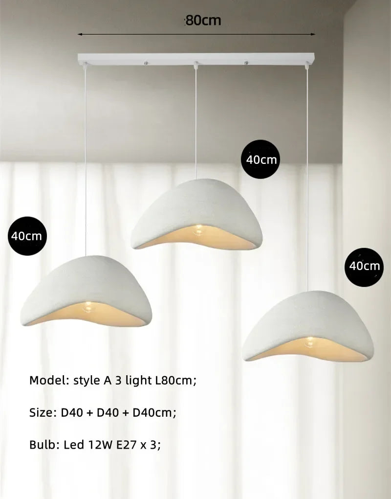 suspension japonaise wabi-sabi design simple pour intérieur