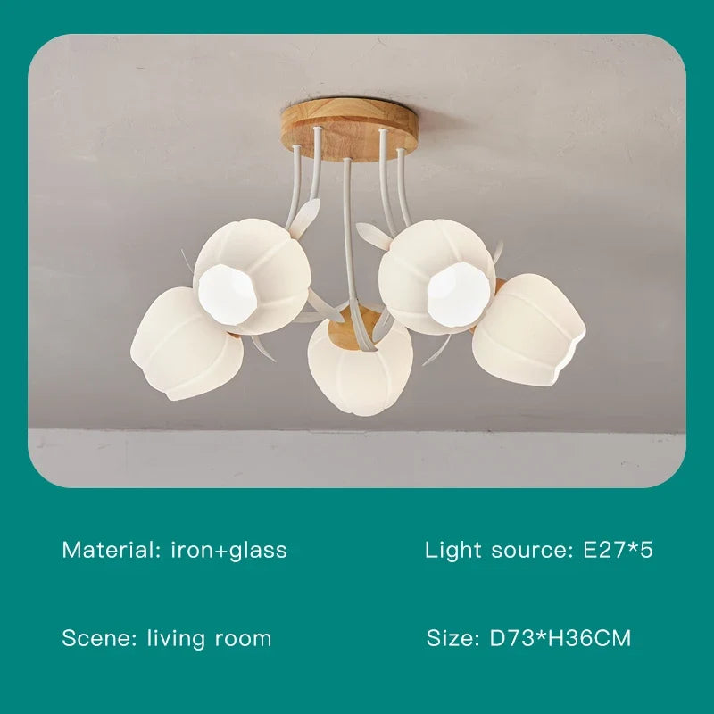 lustre créatif fleurs décoration nordique pour intérieur moderne