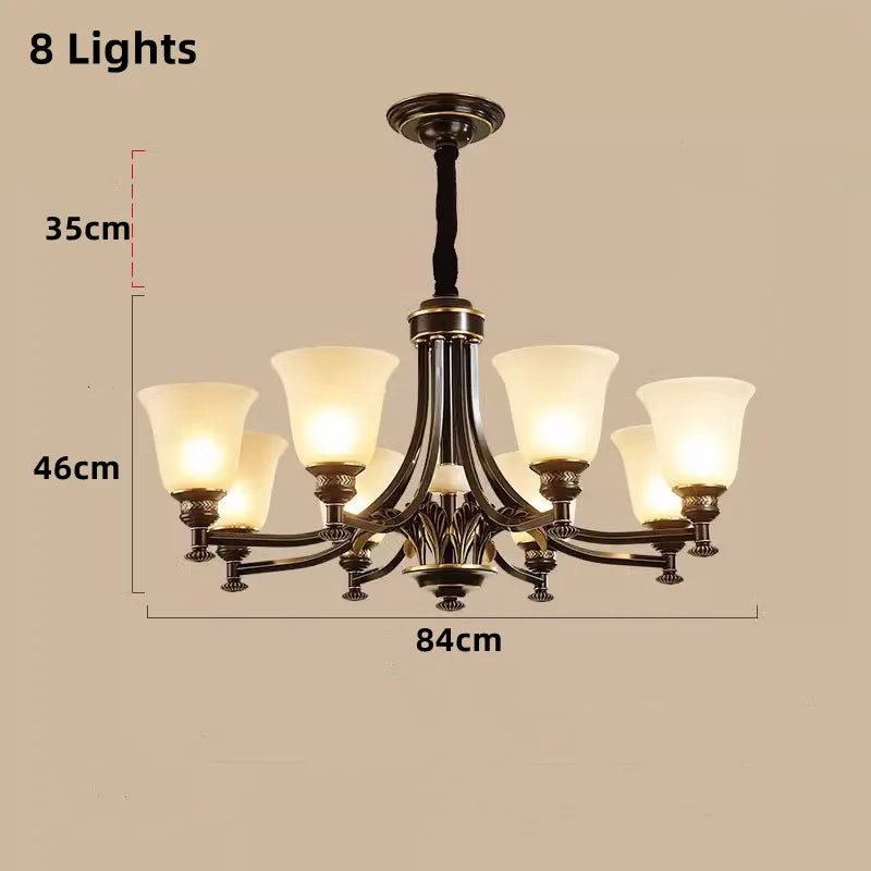 lustre nordique de luxe en cuivre style vintage industriel