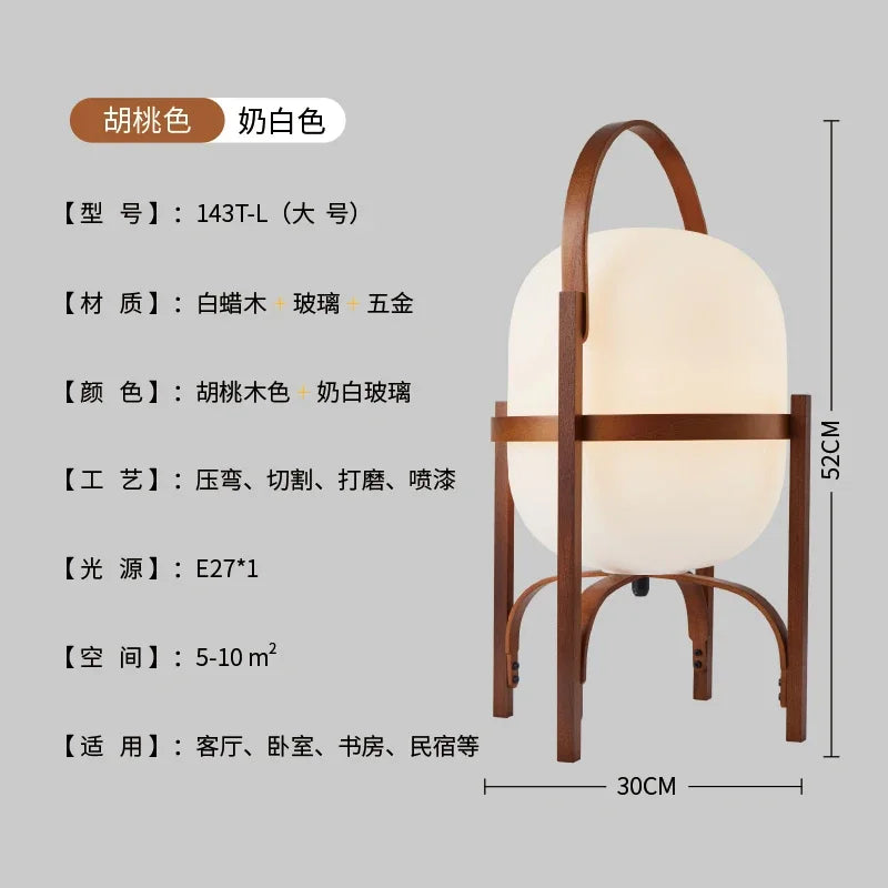 lampe de table en bois pour une décoration moderne et simple