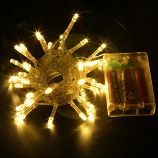 guirlande lumineuse LED à piles pour décorations de fête