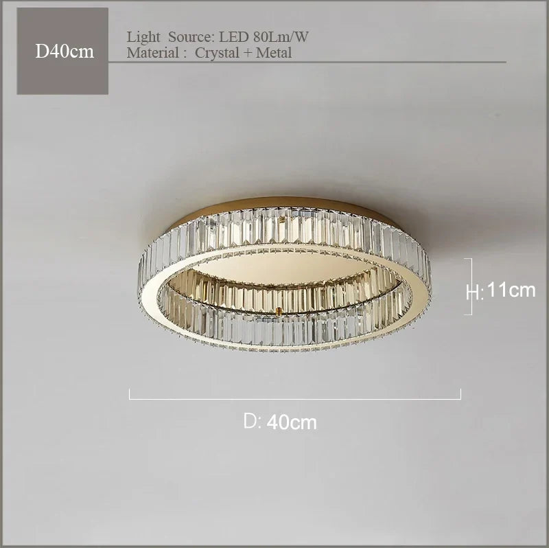 plafonnier en cristal luxueux pour décoration intérieure moderne