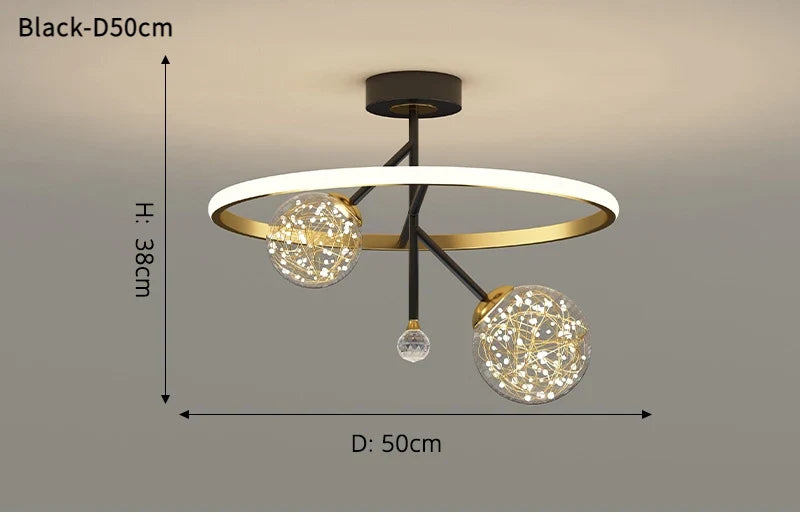 lustre led moderne nordique simple boule pour intérieur