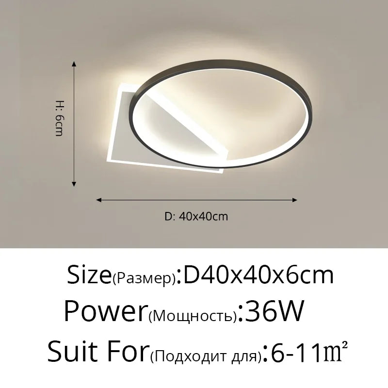 Modern LED Ceiling Lights Surface Mounting Lamp for Living Dining Room