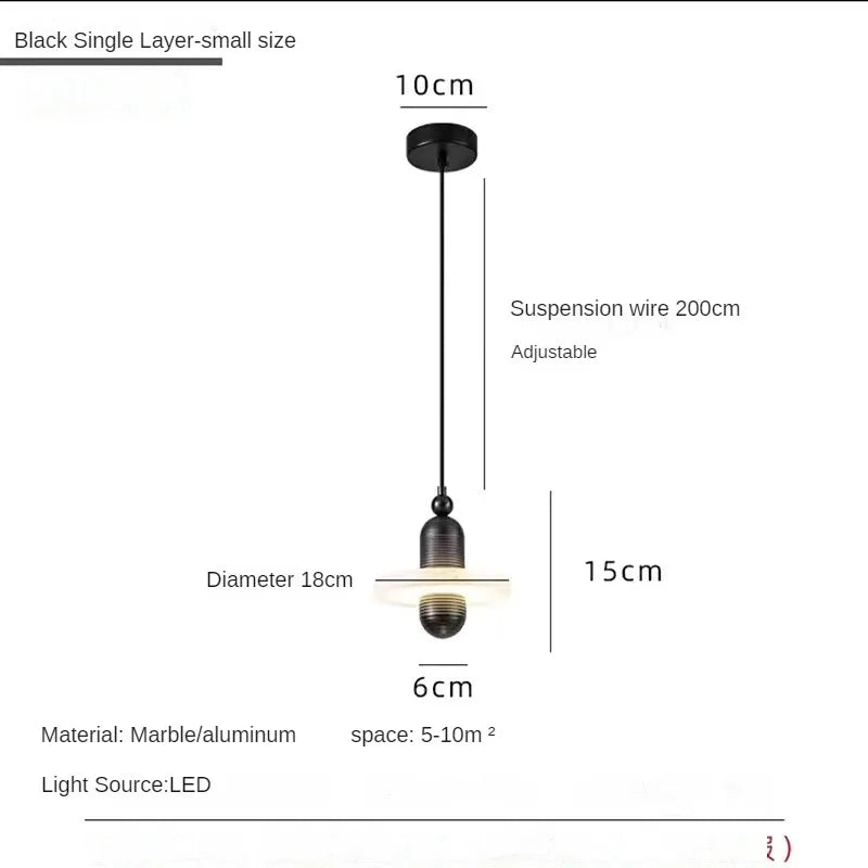 suspension en marbre naturel espagnol pour décoration élégante