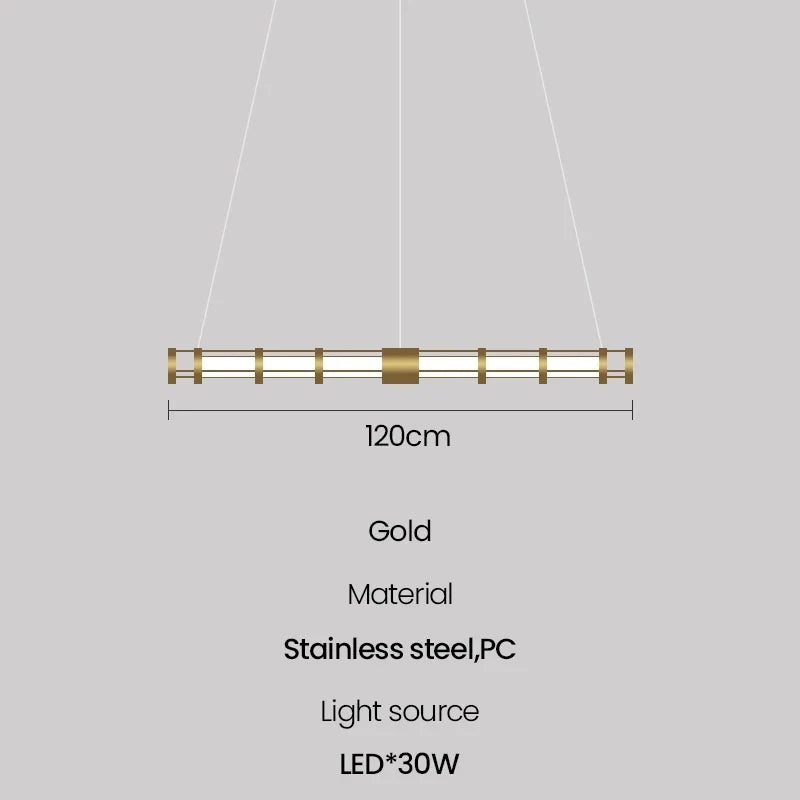 suspension tube nordique moderne pour décoration intérieure