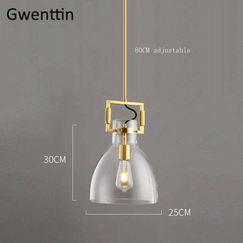 suspension moderne en métal et verre style industriel décor intérieur