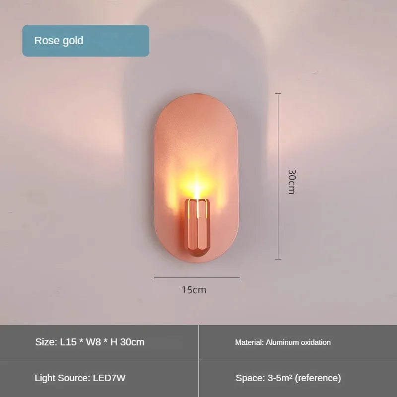 applique murale led en aluminium pour intérieur créatif et moderne