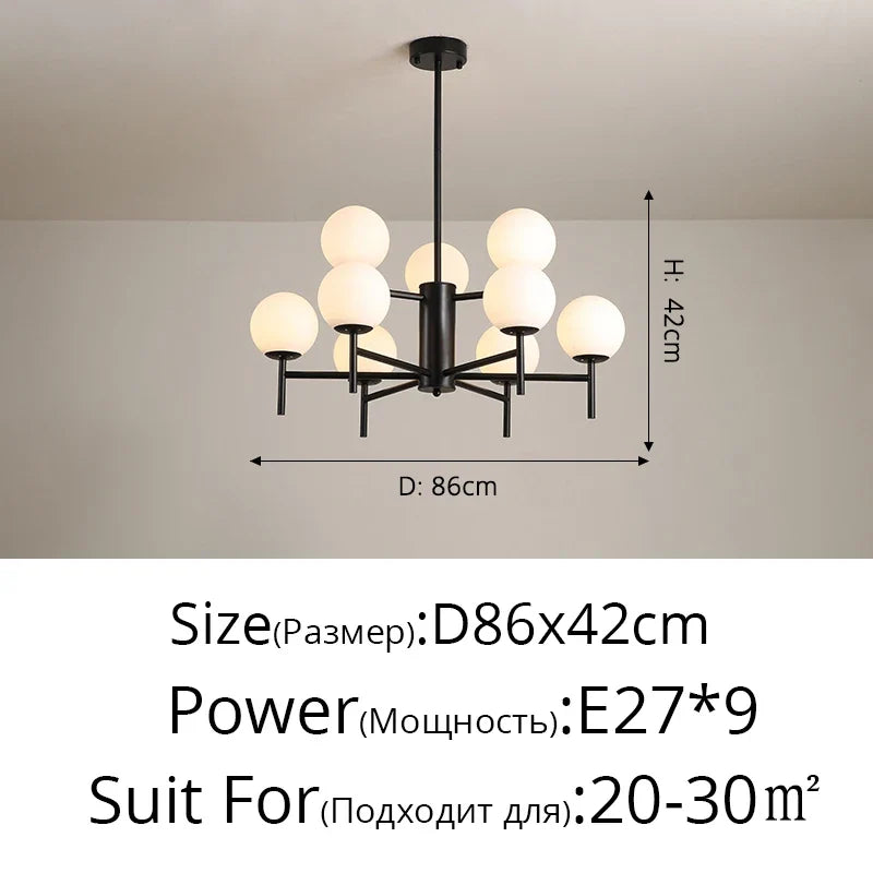 lustre en verre design médiéval pour décoration intérieure moderne