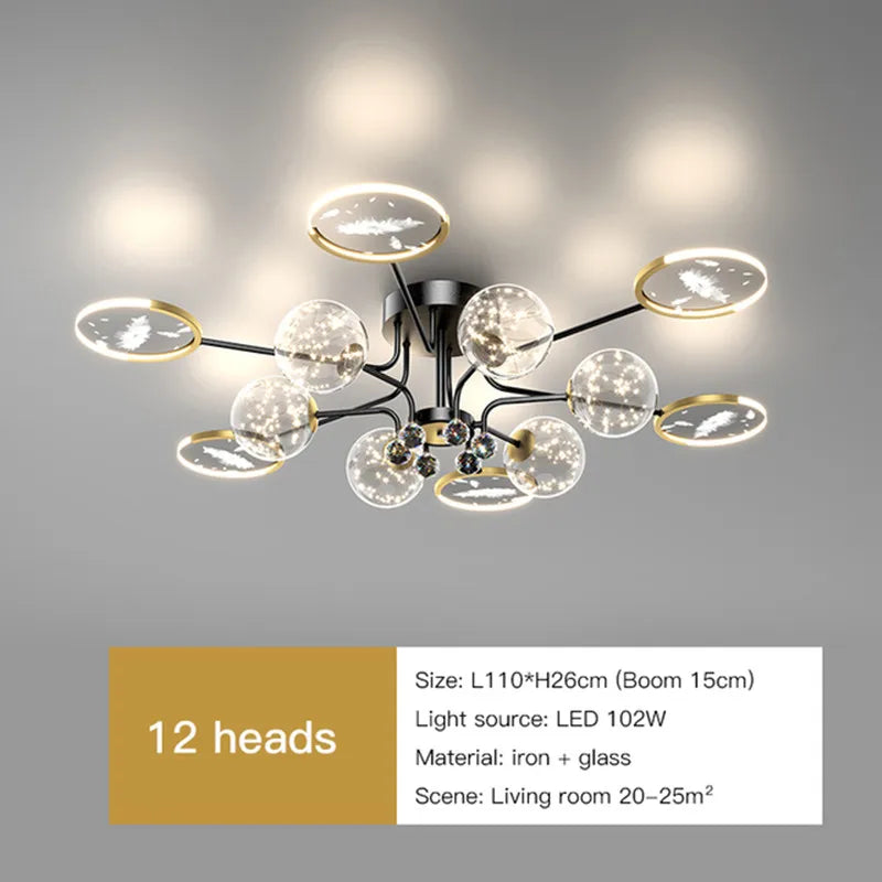 Plafonnier LED avec télécommande