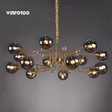 lustre led moderne 10 globes luminaire décoratif