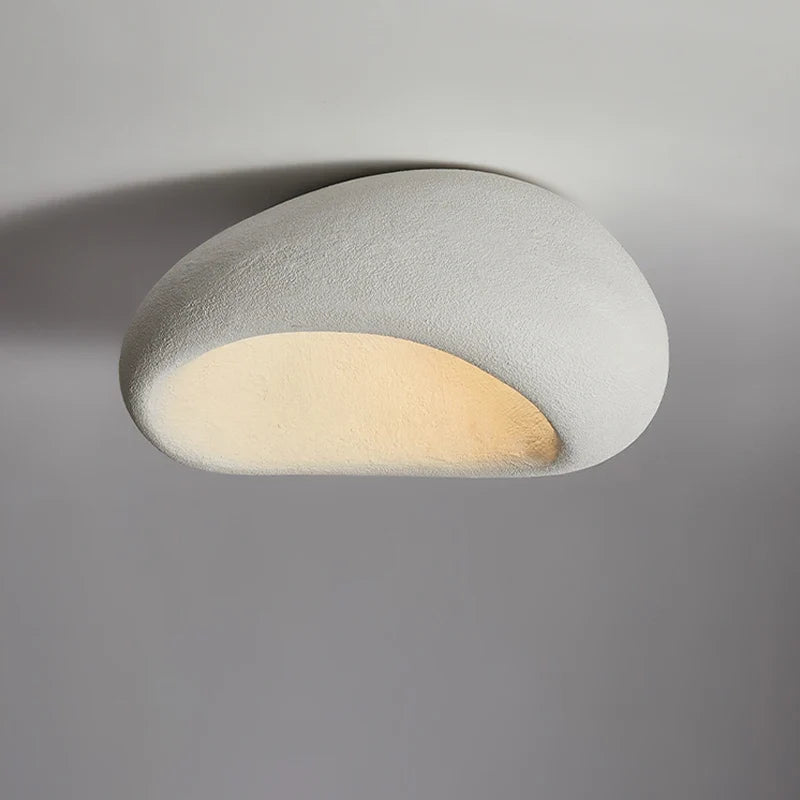 Nordic minimalist Wabi Sabi E27 Led Ceiling Light Modern Japanese Cream style bedroom ceiling light gloss decorative luminaire