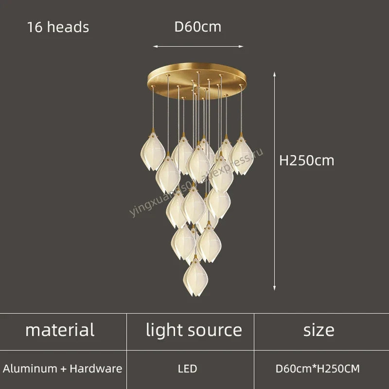 lustre créatif design nordique pour intérieur moderne et élégant