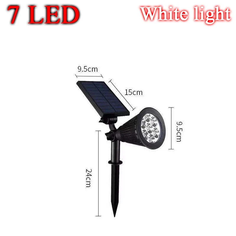 Lampe solaire IP65 lumières extérieures LED sol changeant jardinage lumière de jardin étanche paysage projecteurs décoration de jardin chaude