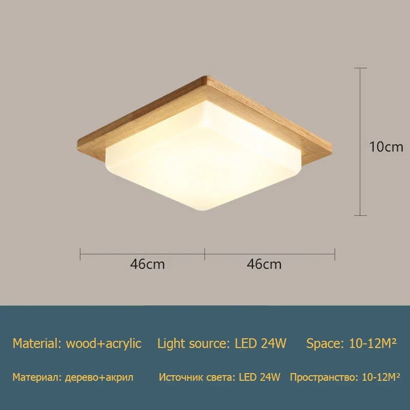 plafonnier grain de bois moderne pour décoration maison