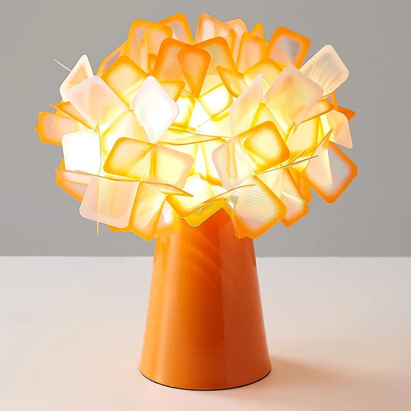 lampe de bureau moderne slamp clizia en plastique pvc fleur