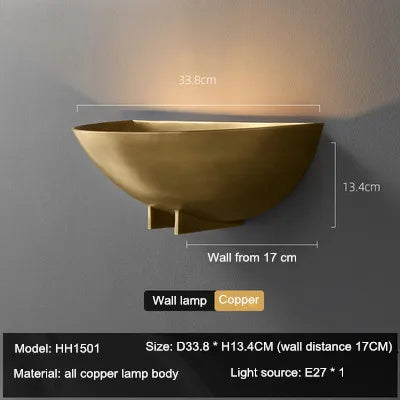 lampe de chevet en cuivre design luxe pour intérieur élégant
