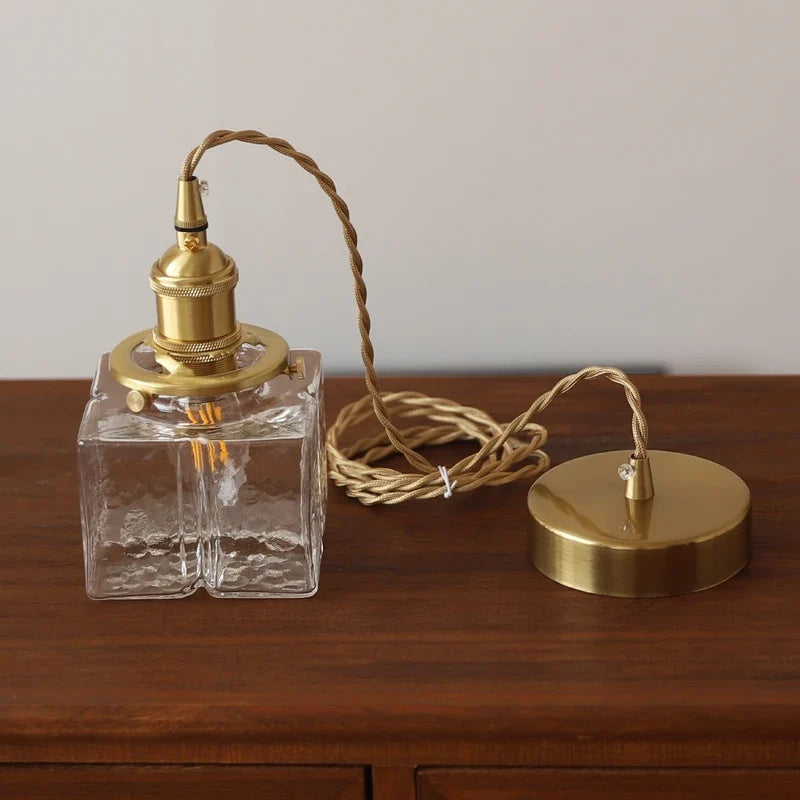 suspension en verre vintage japonaise led pour lustres