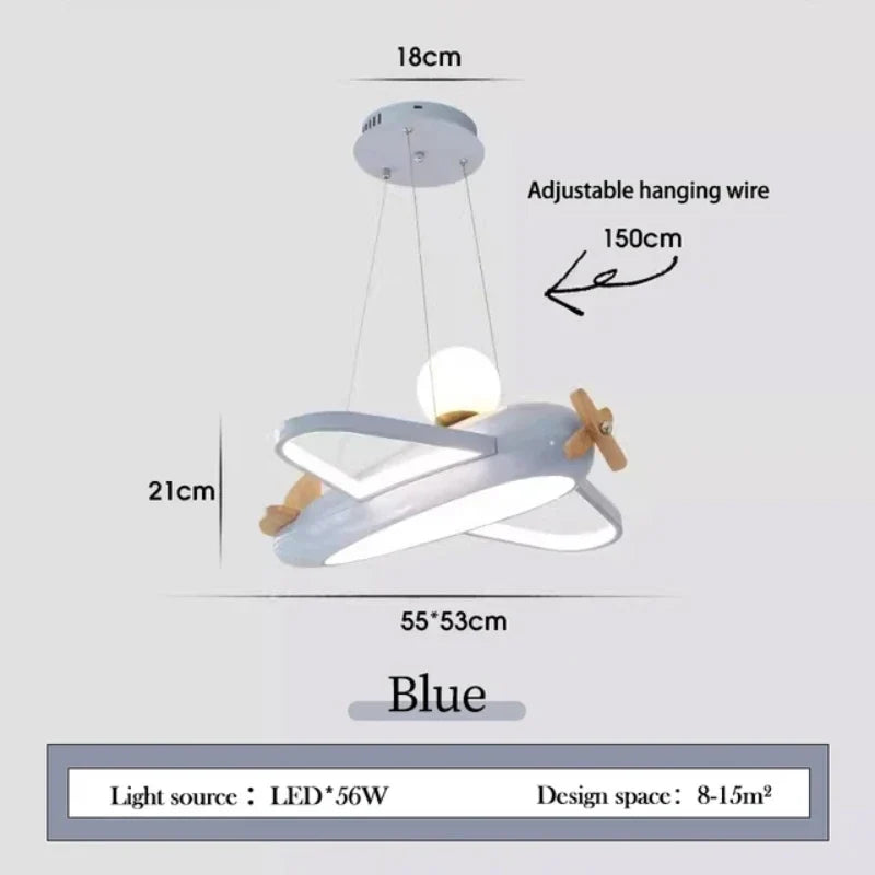 plafonnier hélicoptère moderne pour chambre d'enfant garçon