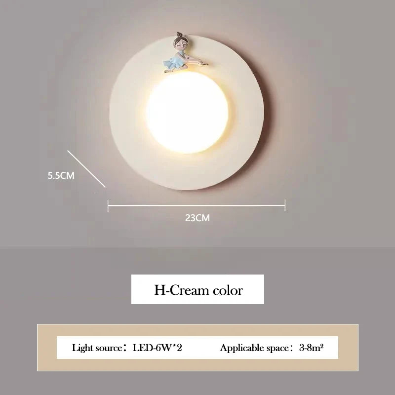 applique murale lumineuse pour chambre de fille moderne et chaleureuse