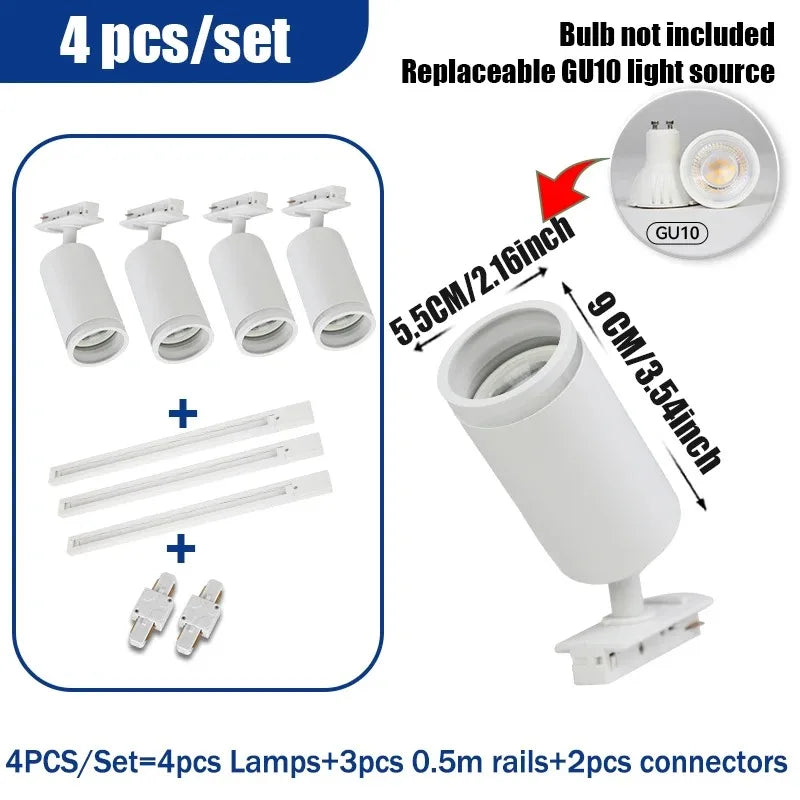 spot led décoratif pour rail de magasin intérieur