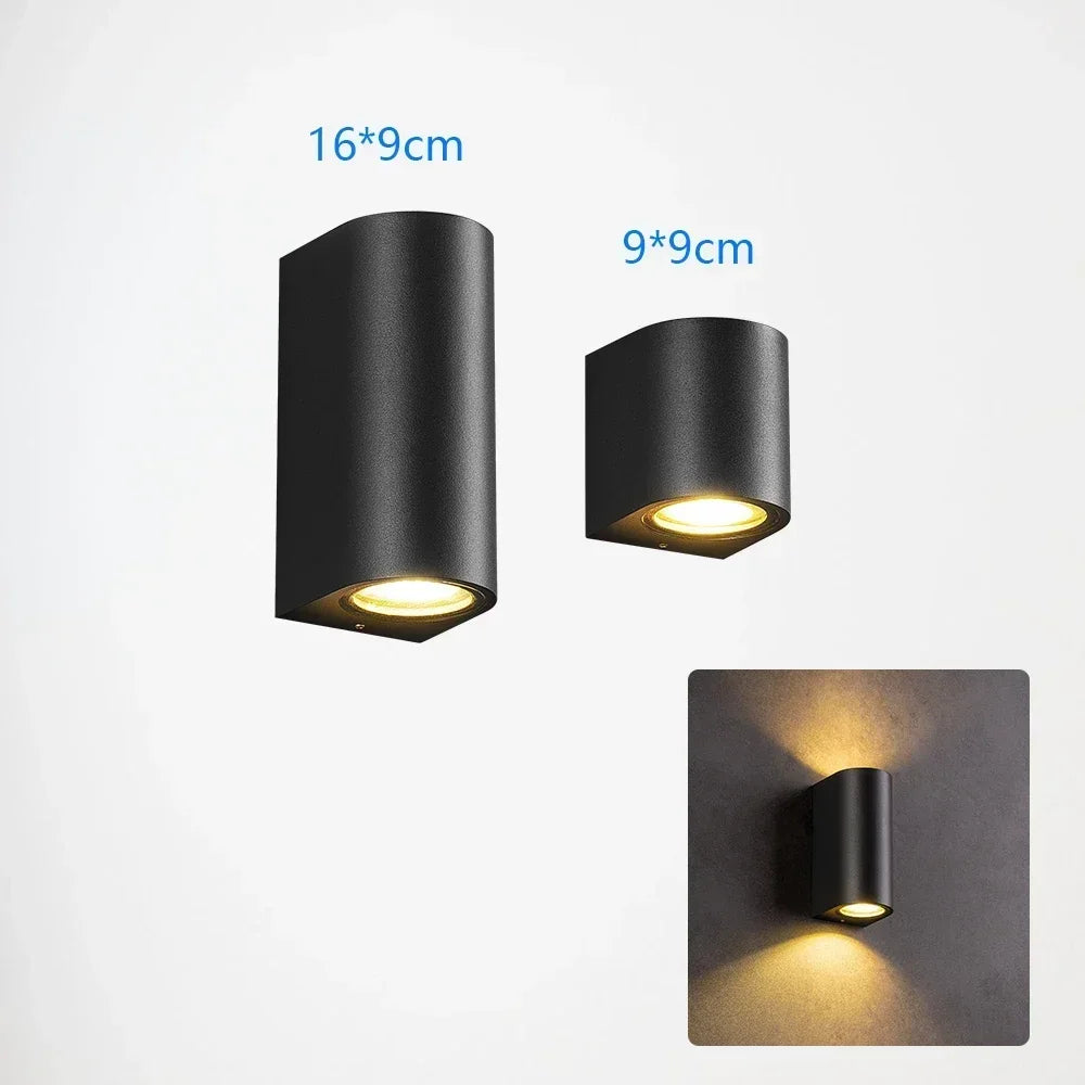 applique murale led imperméable avec capteur pour intérieur et extérieur