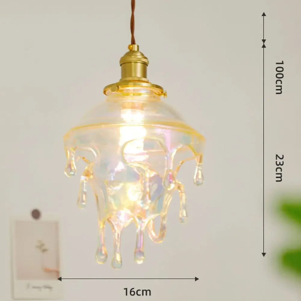 lampe créative gouttelettes de bougie design rétro pour décoration artistique