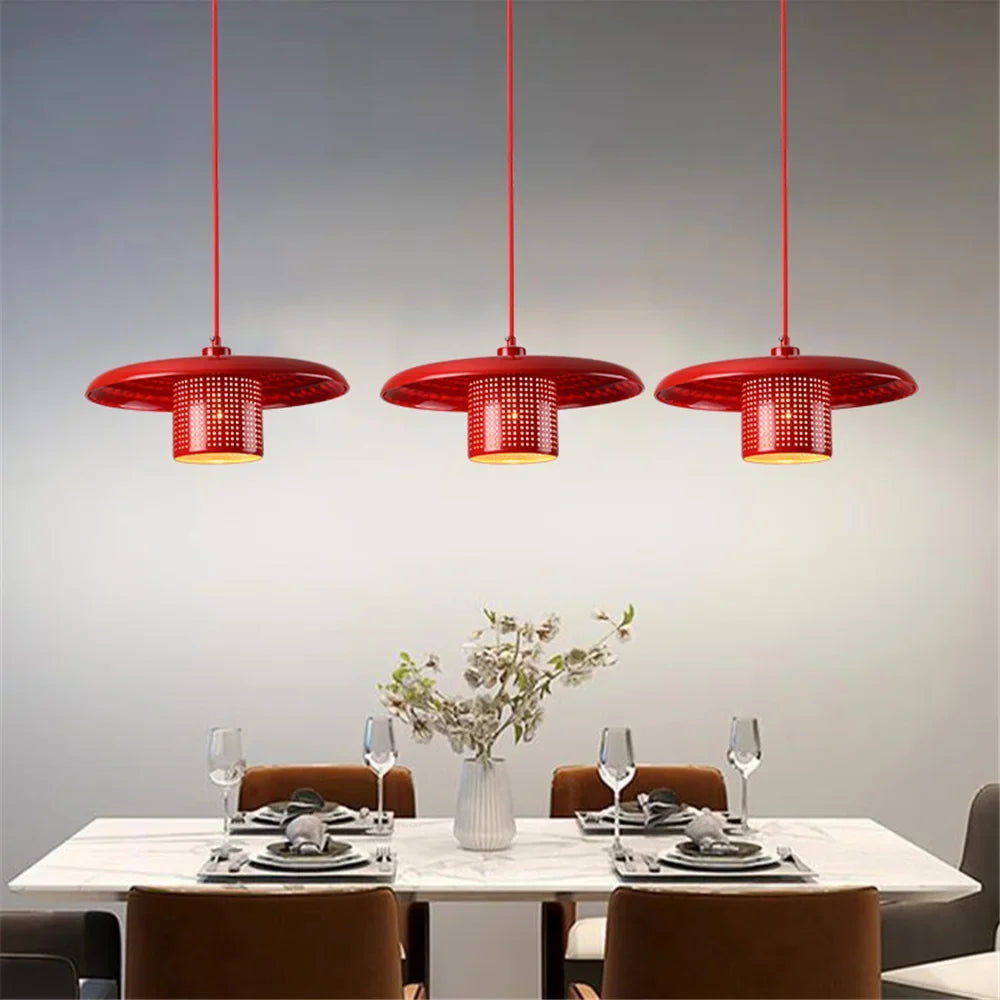 lustre à led en métal style industriel pour café et bar